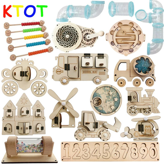 Tableau d'Activités Montessori - Accessoires de Jouets Éducatifs pour la Petite Enfance - Jeu Interactif de Récupération Intellectuelle pour Patients Alzheimer