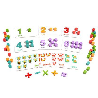 Plateau d'Association Chiffres Montessori – Puzzle Mathématique Éducatif | Maternelle 3-6 ans