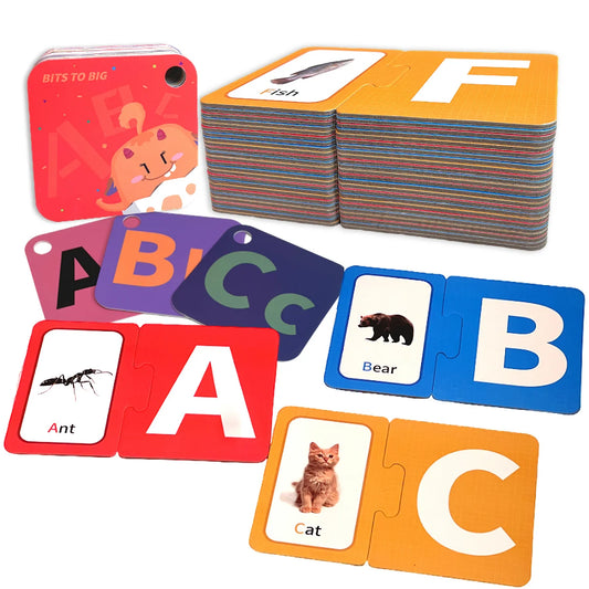 Set Apprentissage Alphabet – 26 Puzzles ABC Auto-Correctifs & 26 Flashcards A-Z | Maternelle 3-6 ans