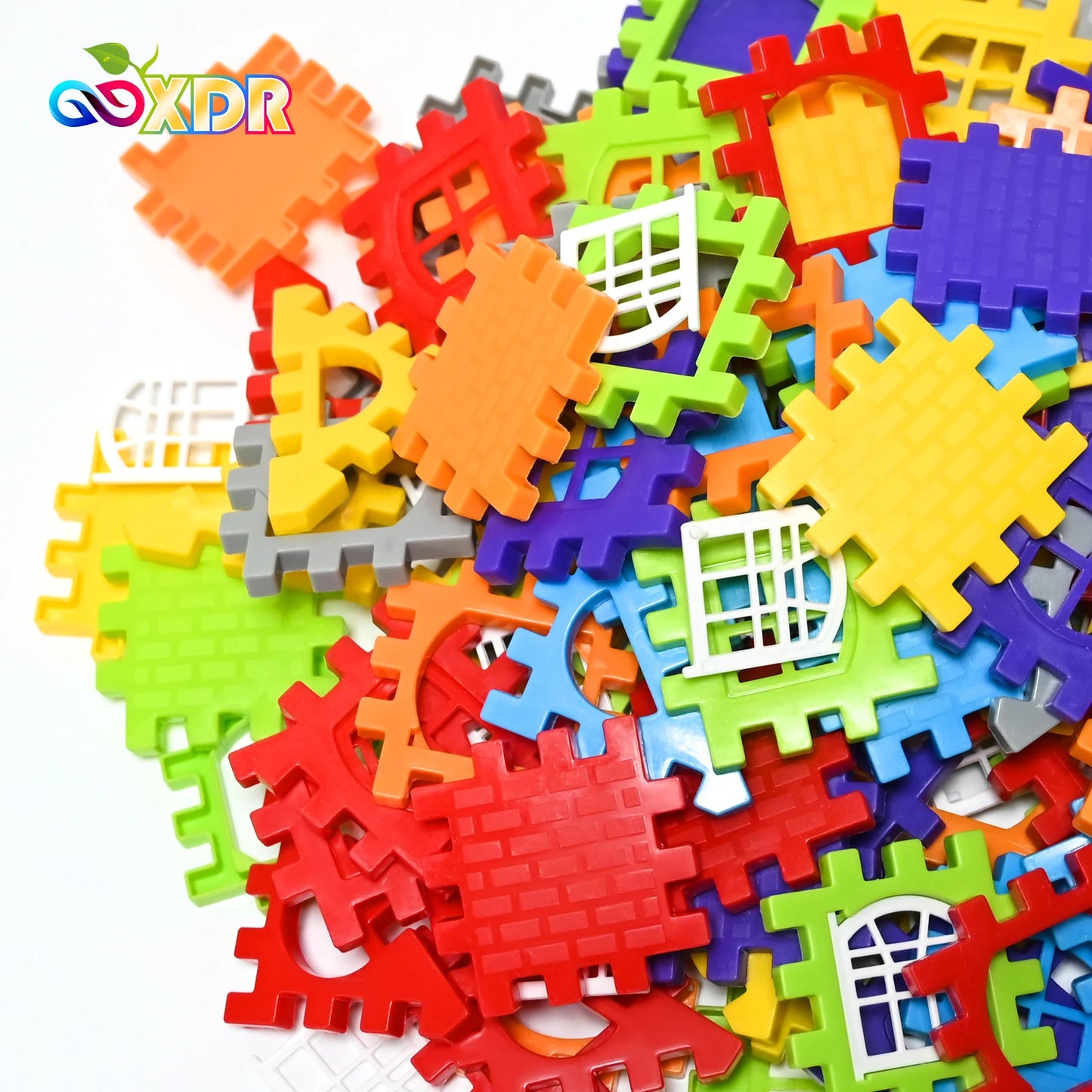 Blocs de Construction Maison DIY Enfants – Fenêtres Colorées & Puzzle 3D | Éveil 3-12 ans