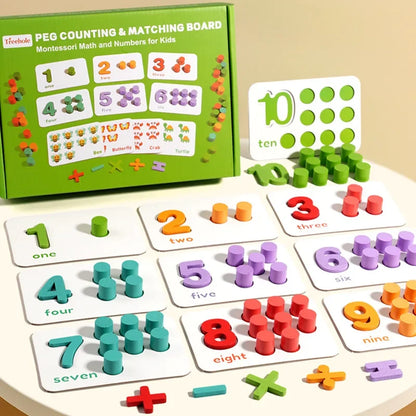 Plateau d'Association Chiffres Montessori – Puzzle Mathématique Éducatif | Maternelle 3-6 ans