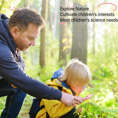 Microscope Électronique Portable 500x pour Enfants avec Écran LCD 2" Jouet Éducatif Science